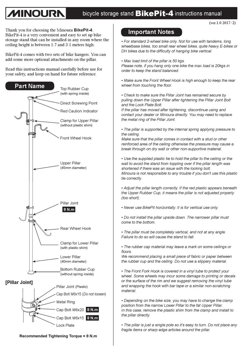 MINOURA BikePit-4 instruction manual
