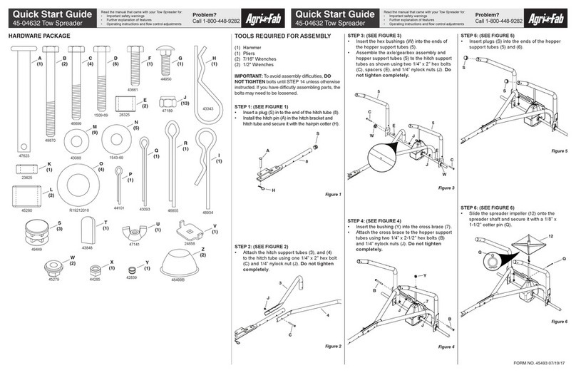 Agri-Fab 45-04632 quick start guide