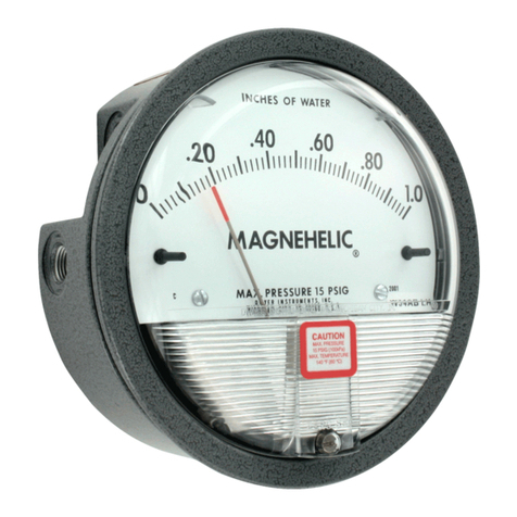 Dwyer Instruments Magnehelic 2000-0-AF User manual