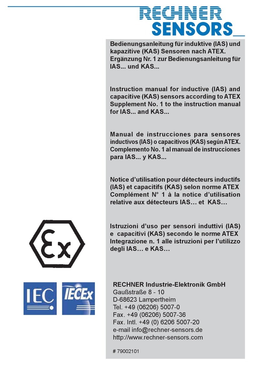 Rechner Sensors IAS-30 Series instruction manual