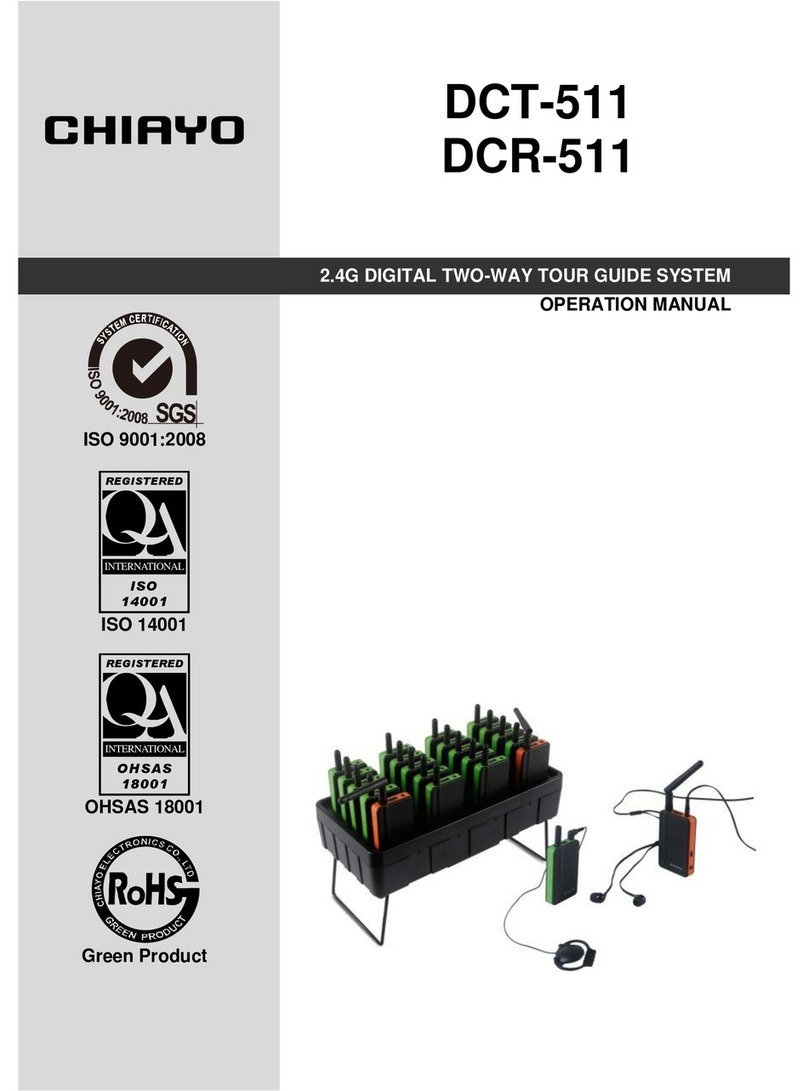 Chiayo DCT-511 Operation manual