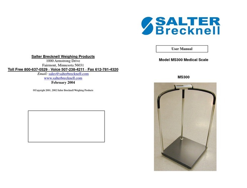 Salter Brecknell MS300 user manual