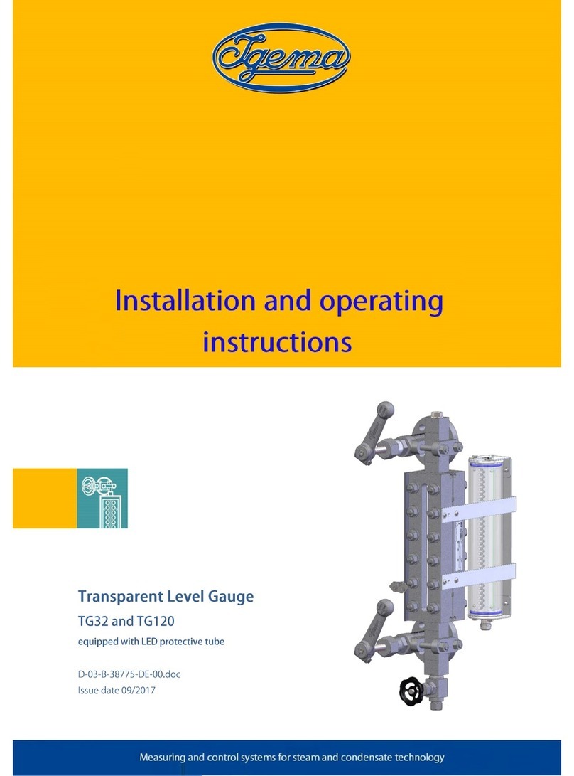 Igema TG32 Installation and operating instructions