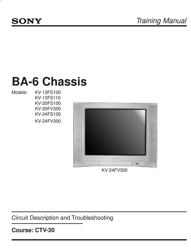 Sony KV-13FS100 - 13" Fd Trinitron Wega Tv Installation guide