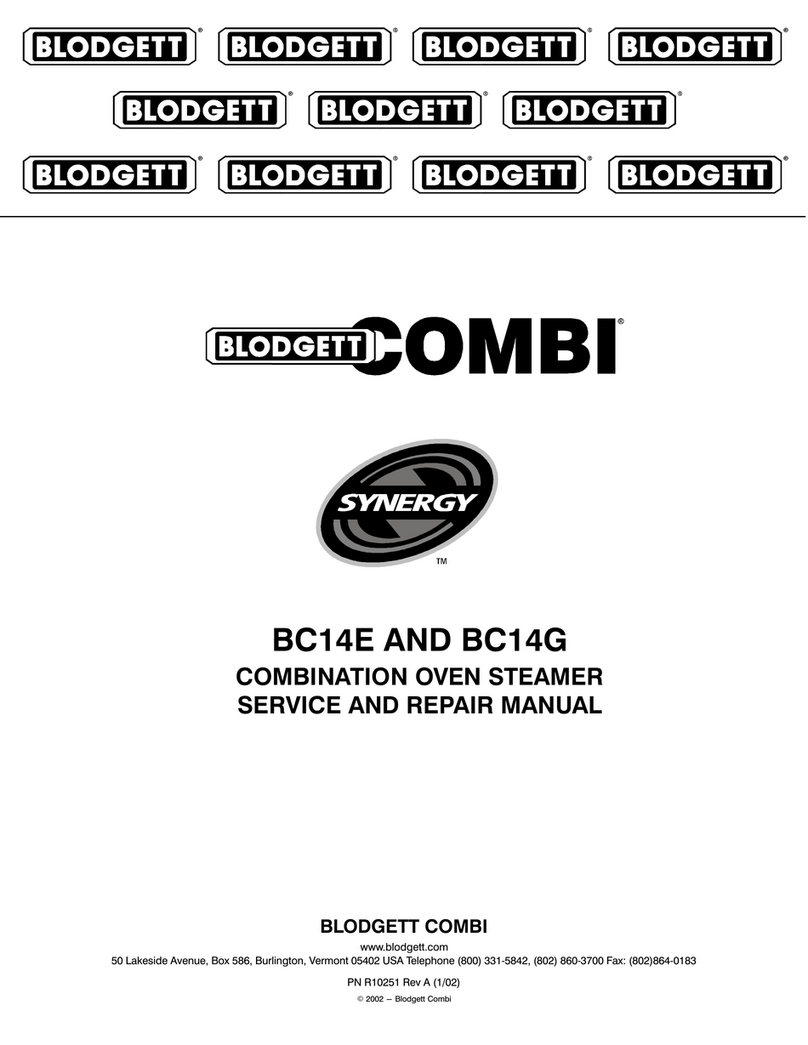 Blodgett Combi BC14G Installation and operating manual Blodgett Combi BC14G Installation and operating manual