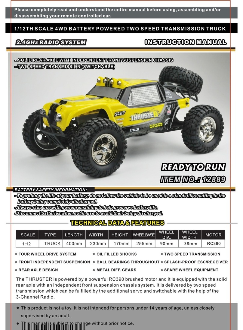 HBX THRUSTER 12889 User manual