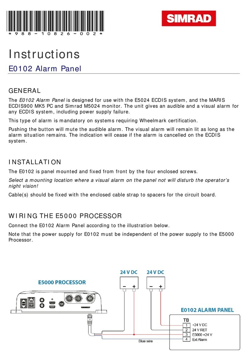 Simrad E0102 instructions