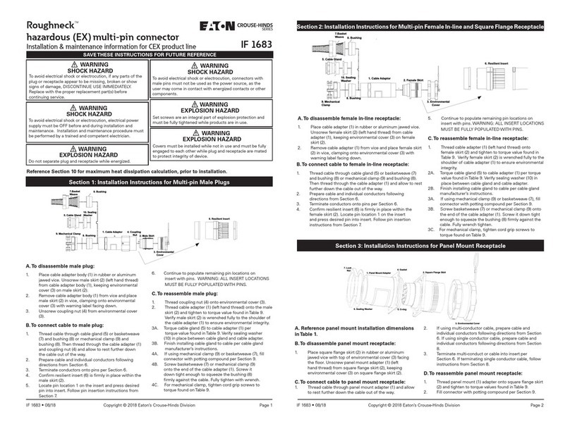 Eaton Roughneck IF 1683 Setup guide