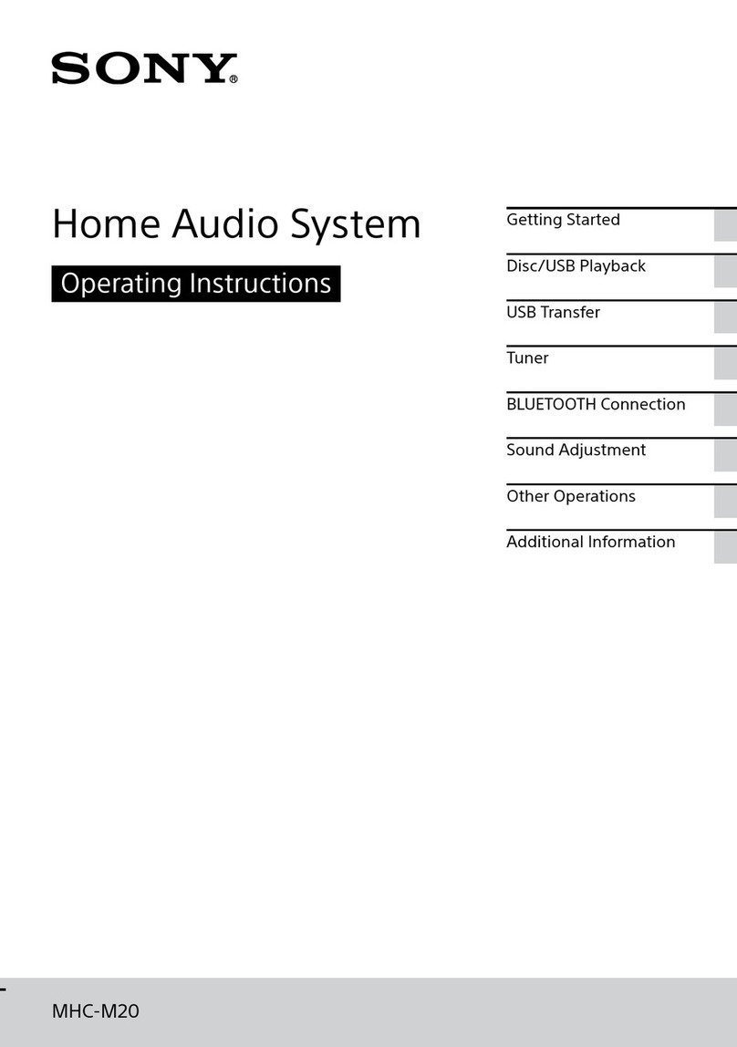 Sony MHC-M20 User manual