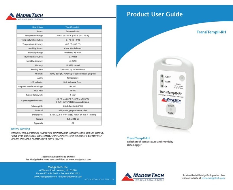 MadgeTech TransiTempII-RH user guide