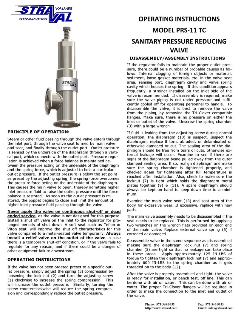 Straval PRS-11 TC operating instructions