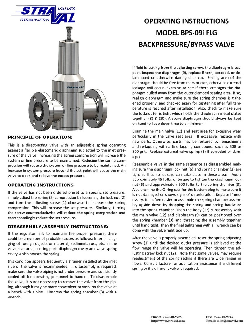 Straval BPS-09i FLG User manual