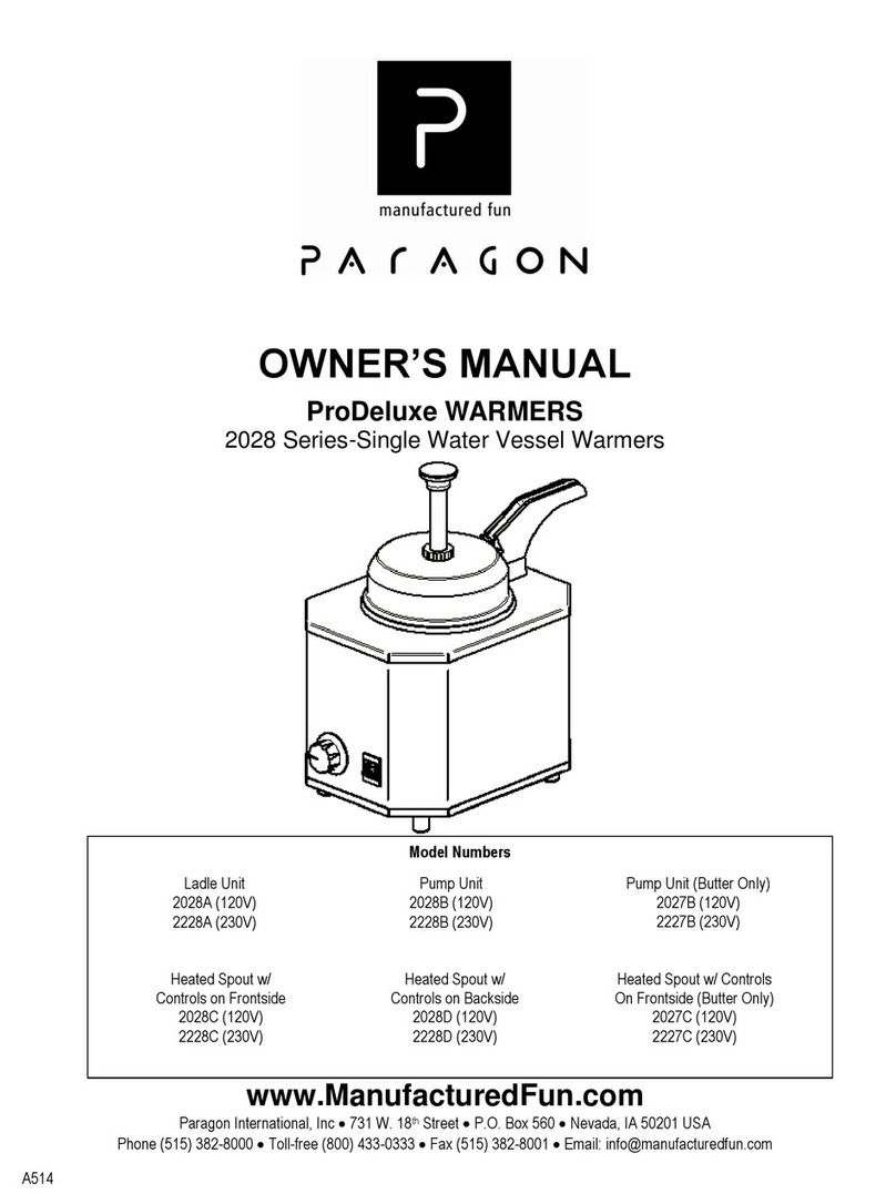 Paragon 2028A owner's manual
