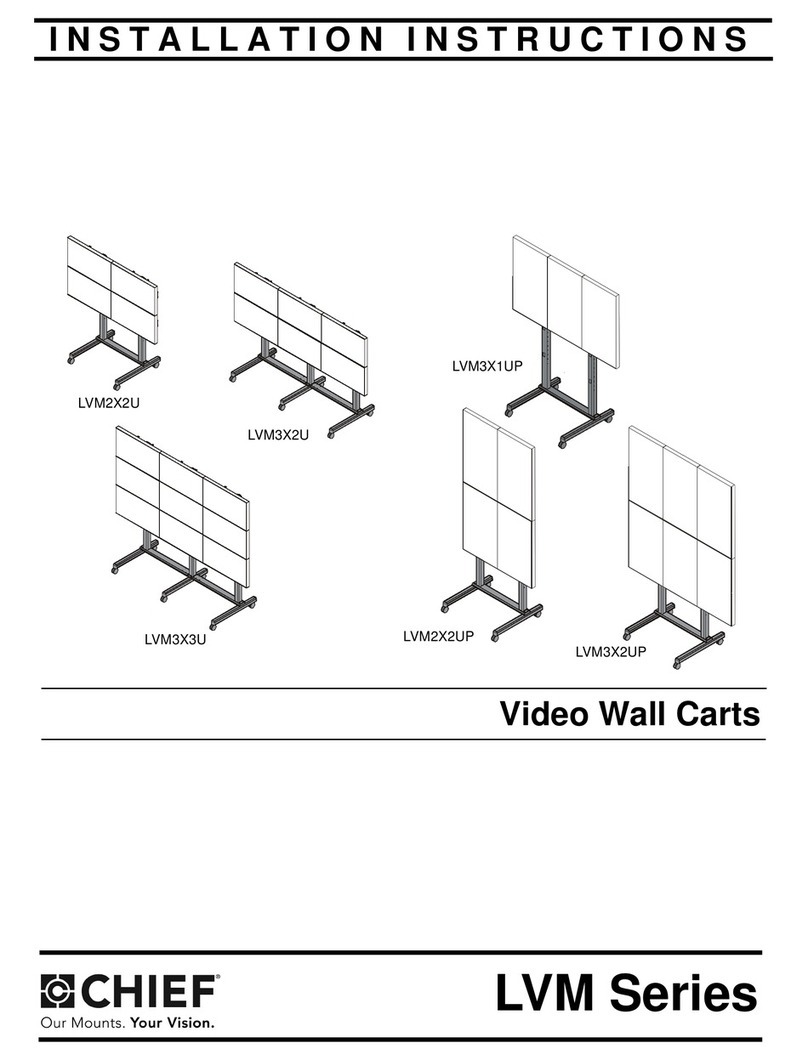 CHIEF LVM2X2U installation instructions