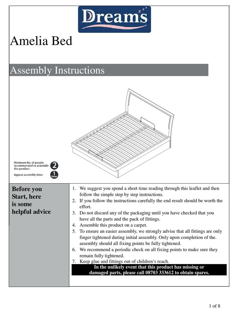 DREAMS Amelia Bed User manual DREAMS Amelia Bed User manual