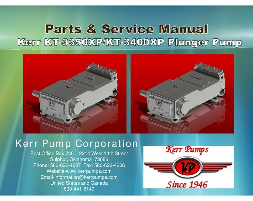 Kerr Pump Corporation KT-3350XP Parts and service manual