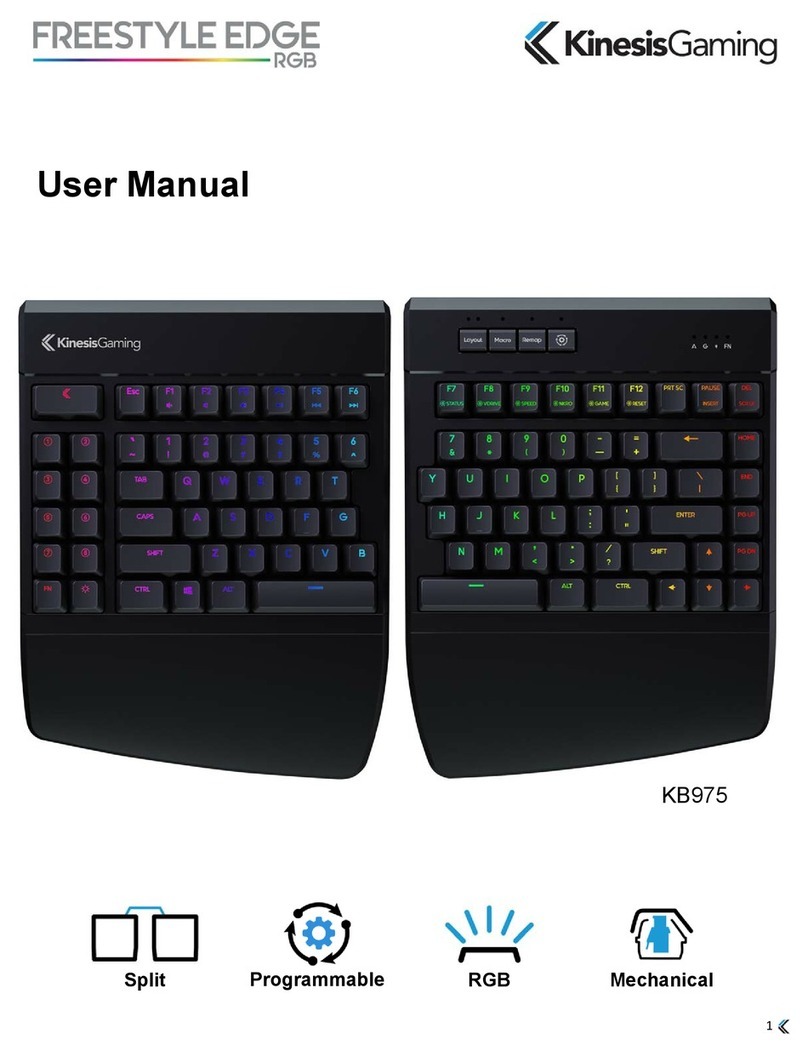 Kinesis Gaming KB975 Series user manual Kinesis Gaming KB975 Series user manual