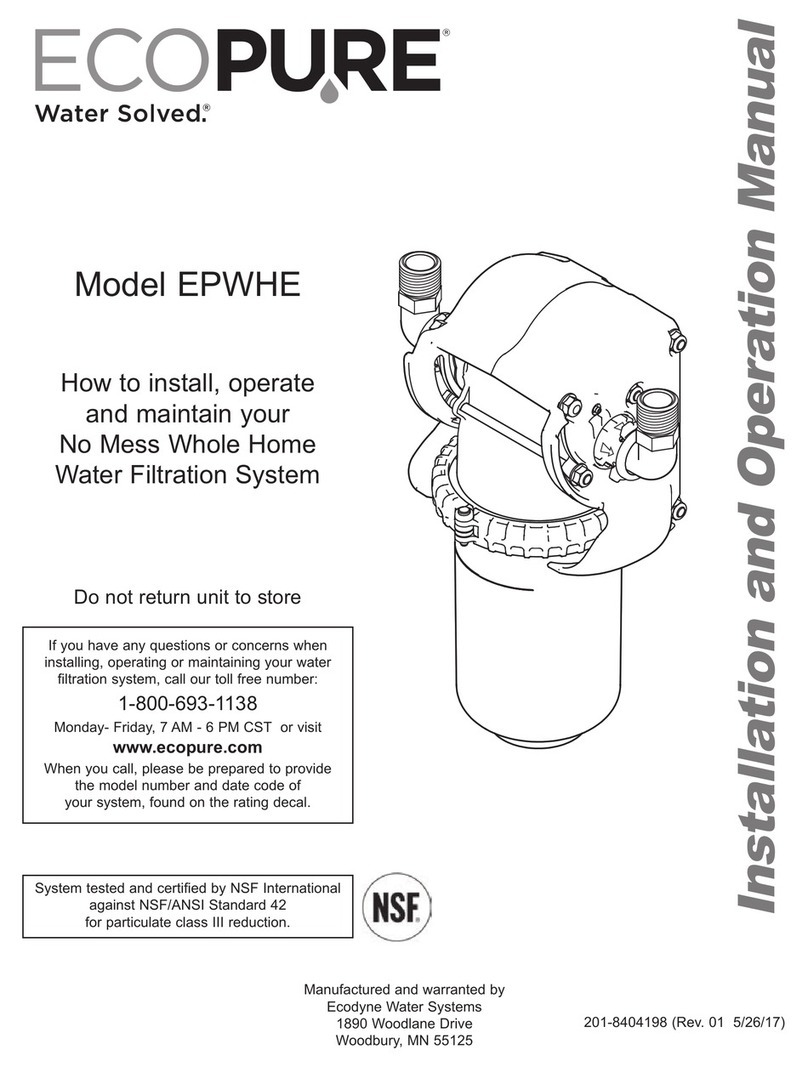 Eco Pure EPWHE Installation and operation manual