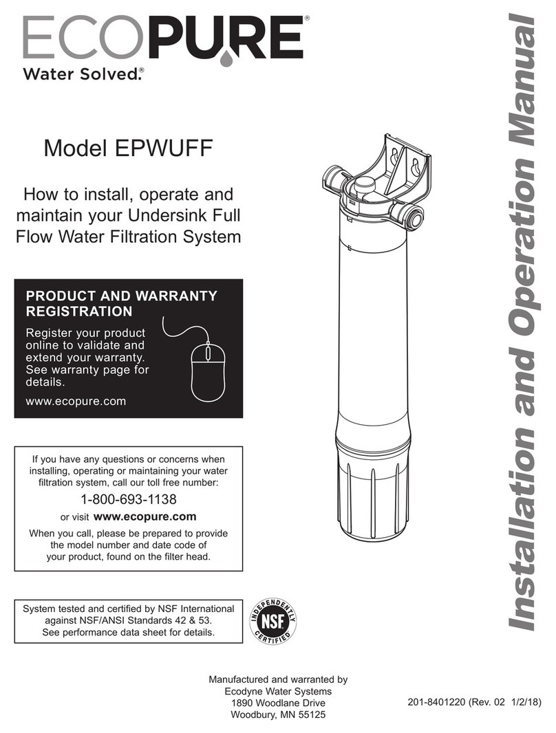 Eco Pure EPWUFF Installation and operation manual