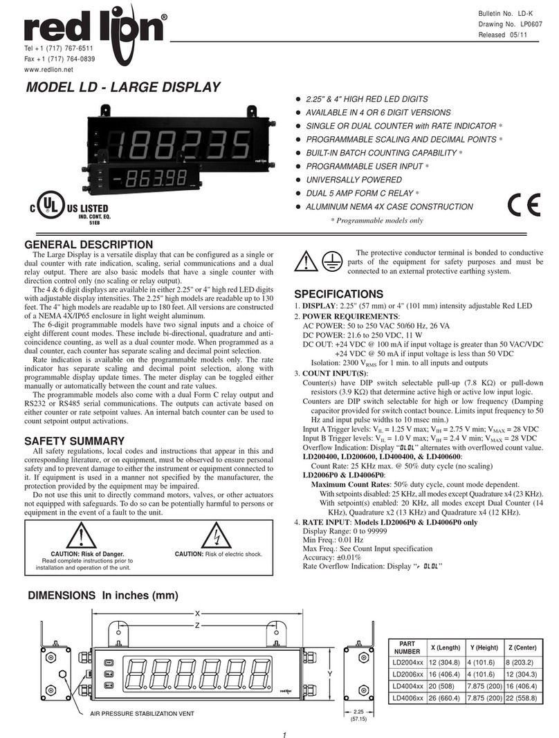 red lion LD User manual