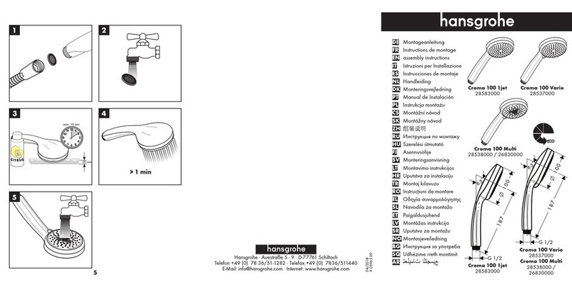 Hans Grohe Croma 100 1jet User manual