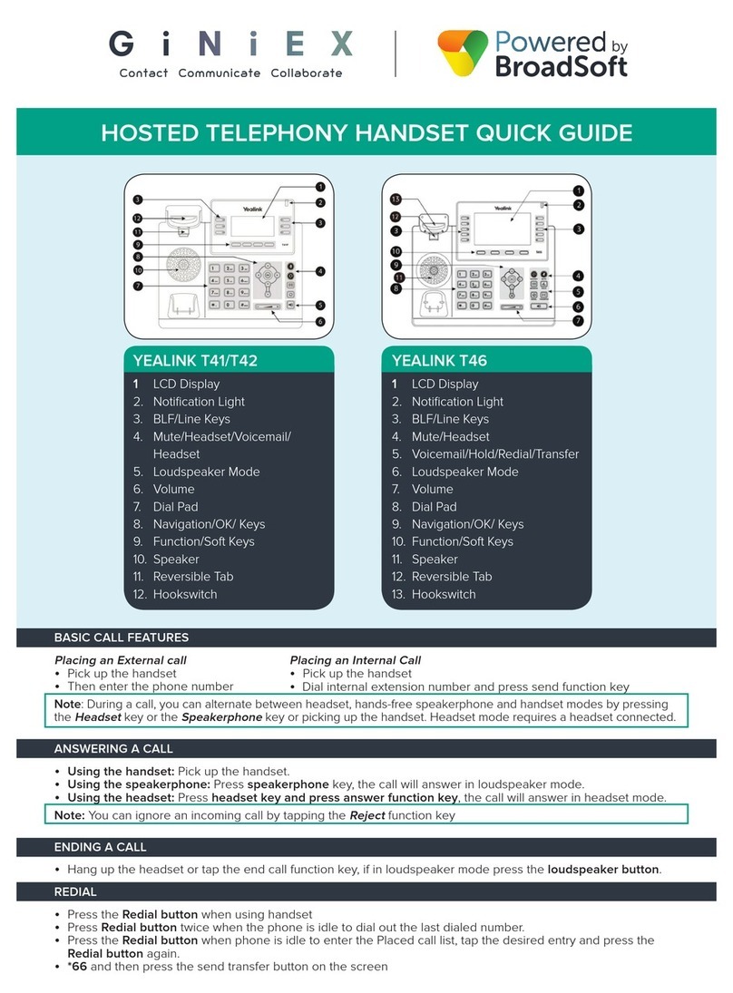 Yealink T41 quick guide