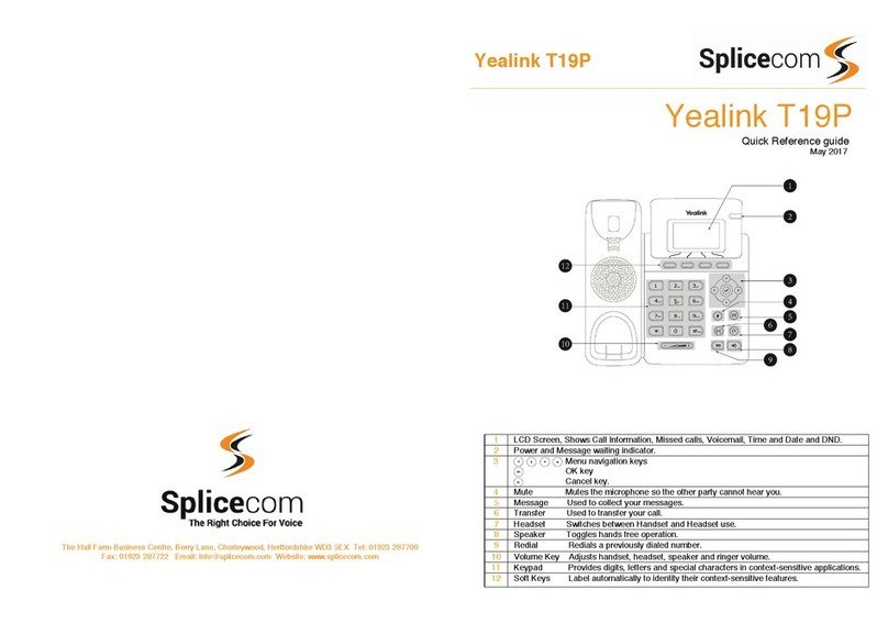 Yealink T19P User manual
