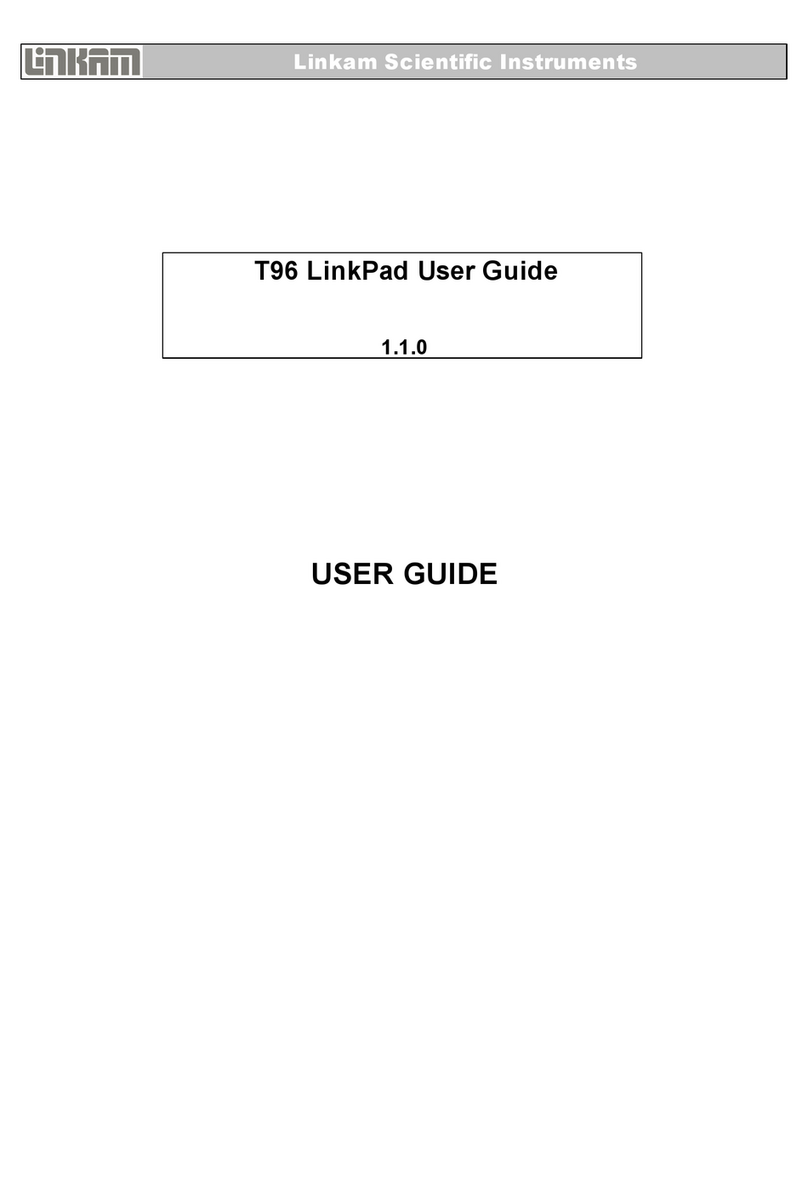 Linkam Scientific Instruments LinkPad T96 User manual