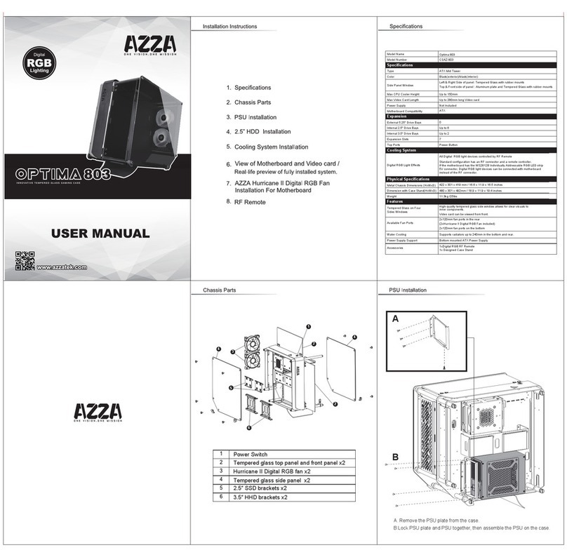 AZZA OPTIMA 803 user manual