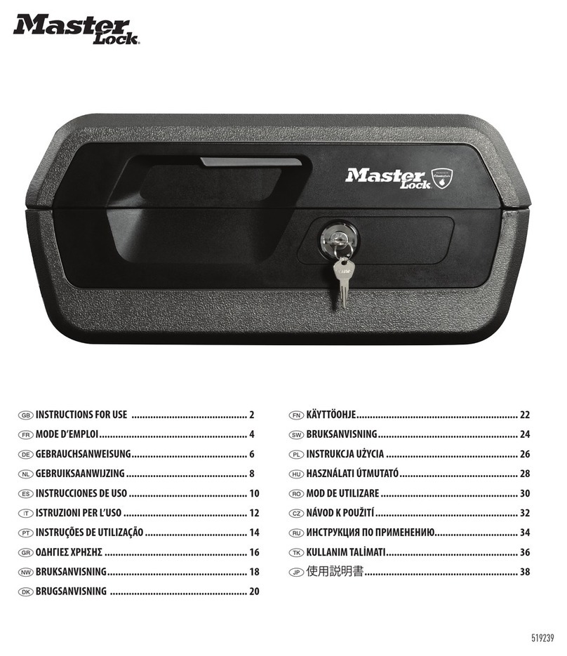 Masterlock L1200 Instructions for use