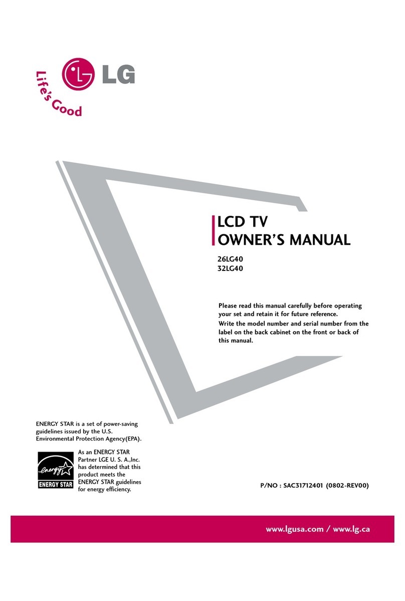 LG 26LG40 Series User manual
