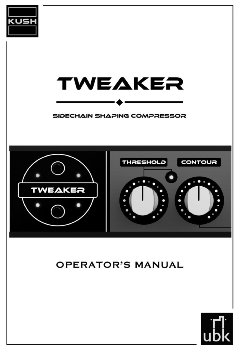 KuSh Audio TWEAKER Operator's manual