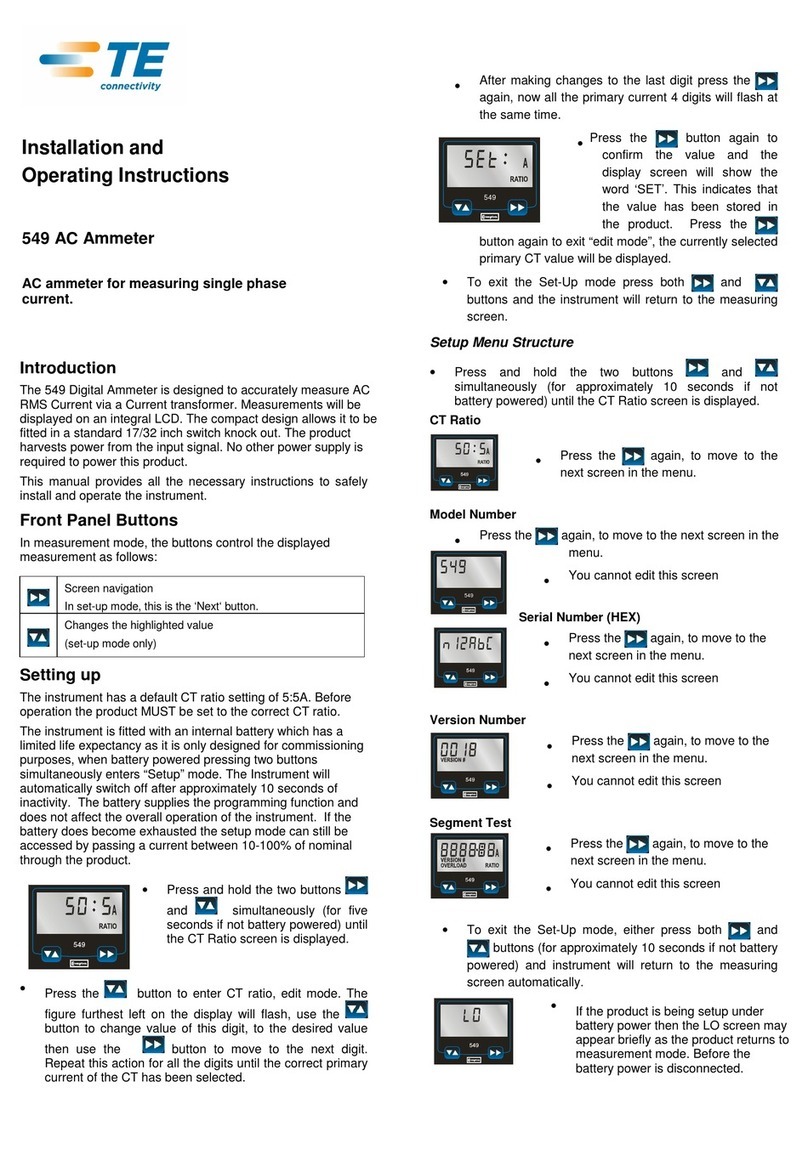 TE Connectivity 549 AC User manual