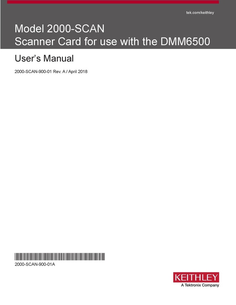 Keithley 2000-Scan User manual