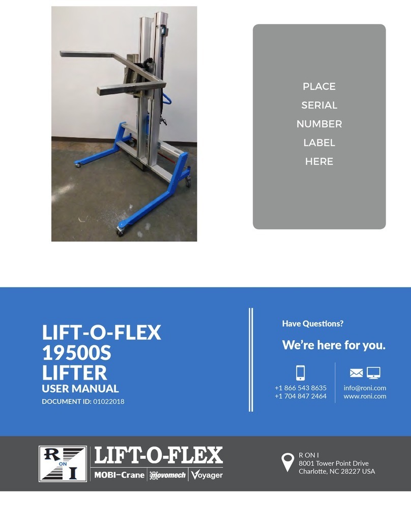 LIFT-O-FLEX 19500S user manual