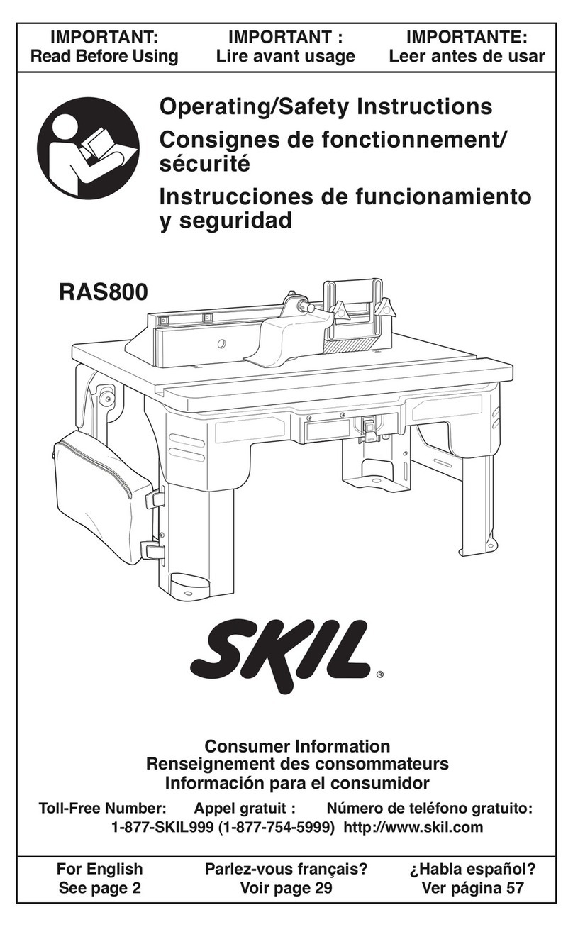 Skil RAS800 Operating/safety instructions
