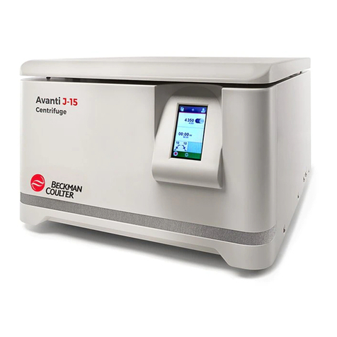 Beckman Coulter Avanti J-15 Series User manual