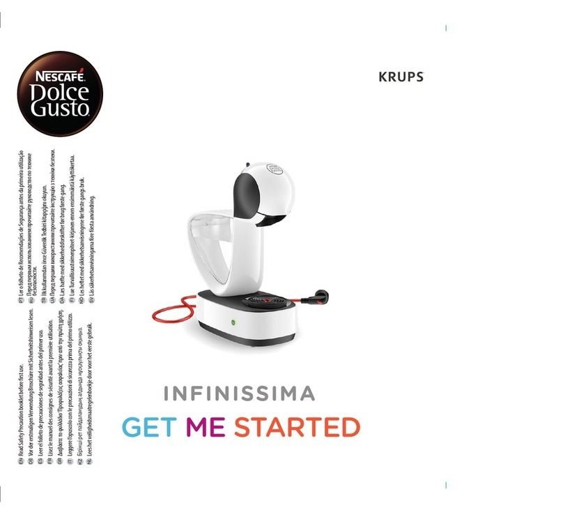 Krups Dolce Gusto INFINISSIMA Specification sheet