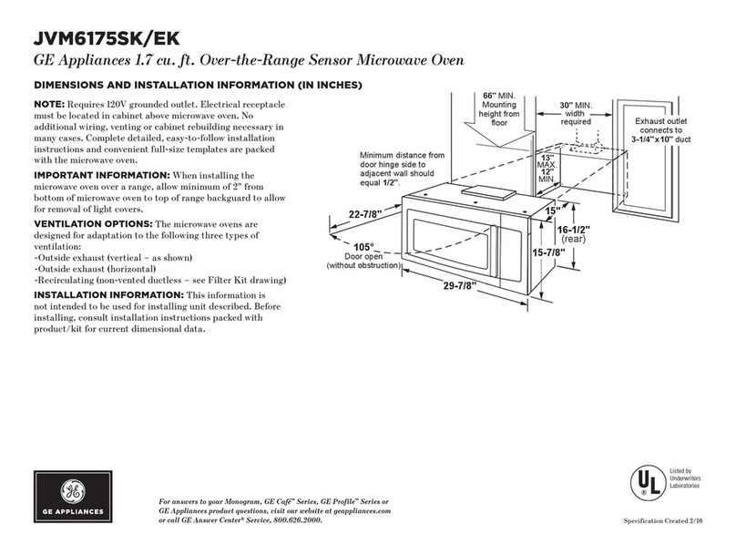 GE JVM6175EK Manual