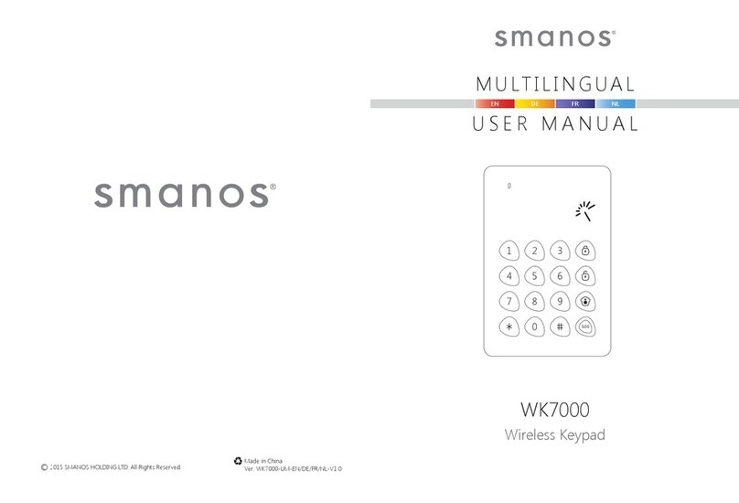 Smanos WK7000 user manual