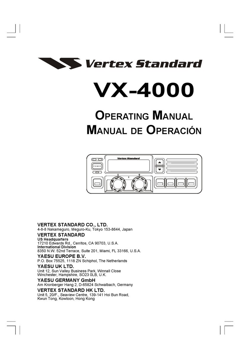 Vertex Standard VX-4000 Series User manual