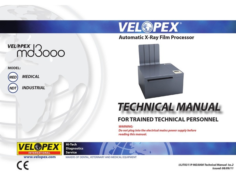 Velopex md3000 medical Technical manual
