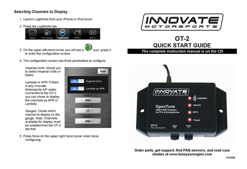 Innovate OT-2 quick start guide