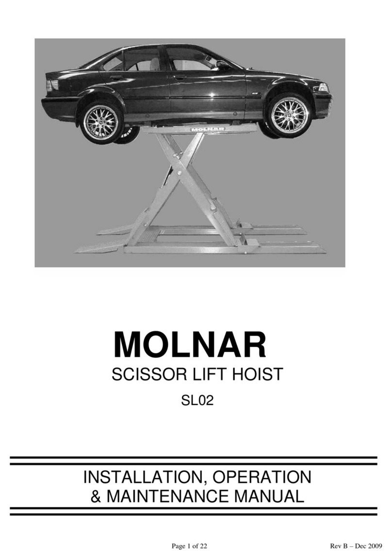Molnar SL02 Installation operation & maintenance