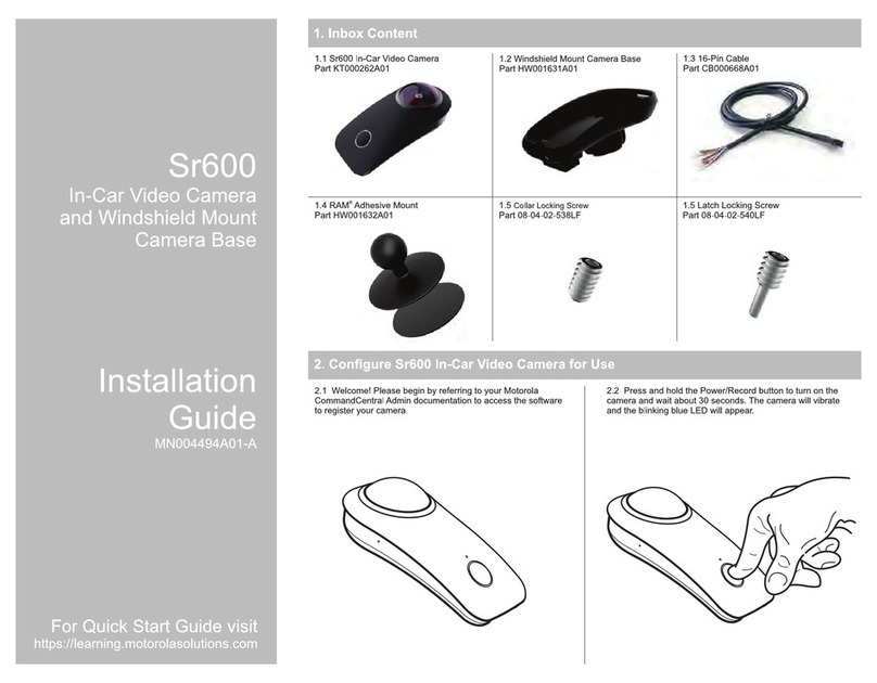 Motorola Sr600 User manual