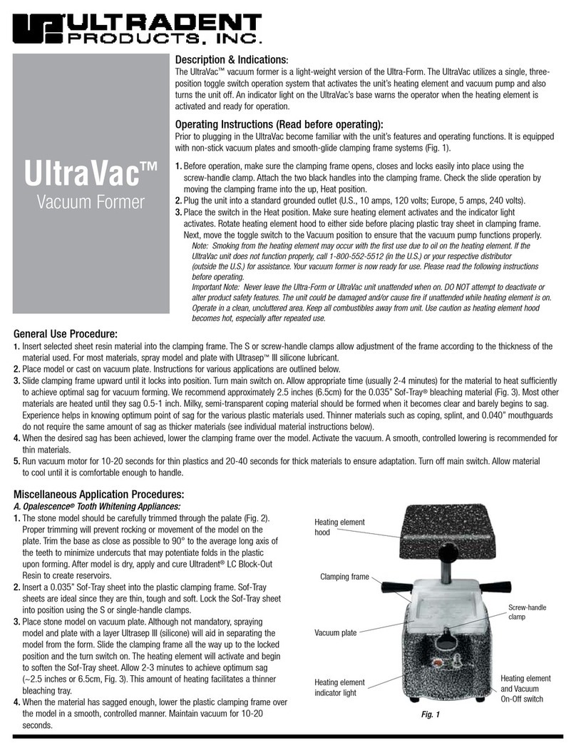 Ultradent Products UltraVac manual Ultradent Products UltraVac manual