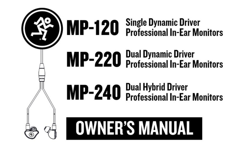 Mackie MP-220 owner's manual