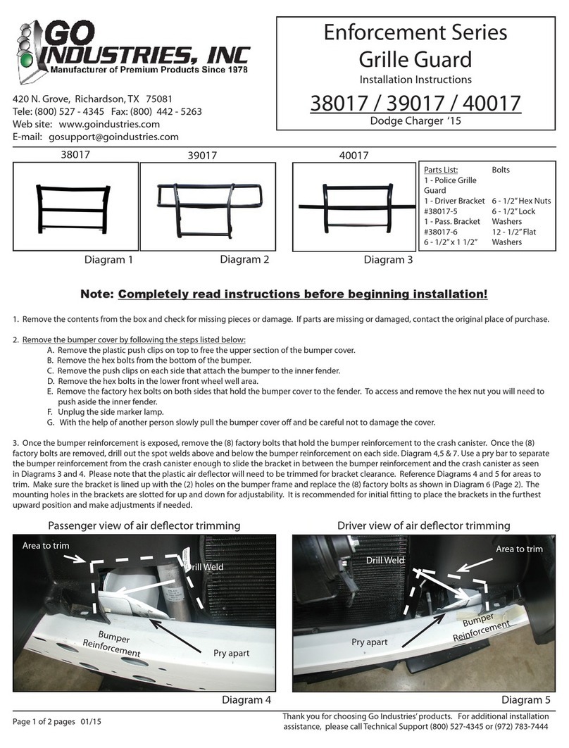 GO Industries 38017 User manual