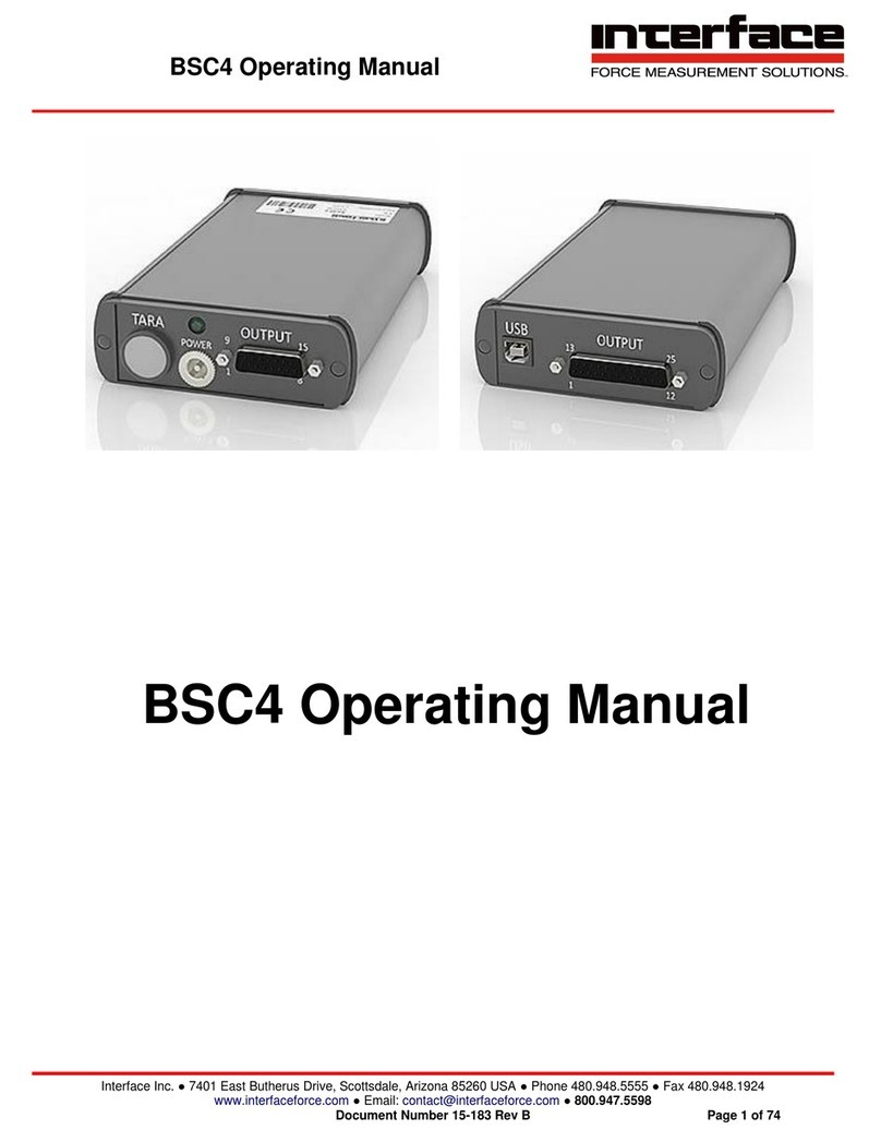 Interface BSC4 operating manual