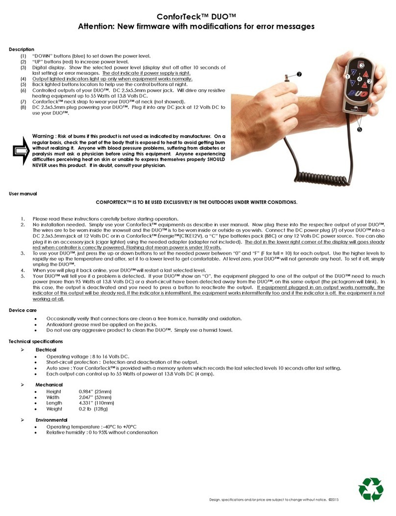 ConforTeck DUO user manual